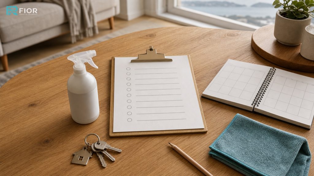 Checklist y planificación de frecuencia para una limpieza de hogar en Vigo